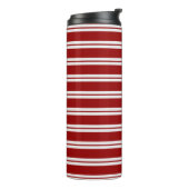 Christmas Candy Cane Stripes Thermosbecher (Nach links gedreht)