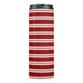 Christmas Candy Cane Stripes Thermosbecher (Rückseite)