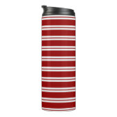 Christmas Candy Cane Stripes Thermosbecher (Nach rechts gedreht)