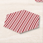 Christmas Candy Cane Stripes Untersetzer (angewinkelt)