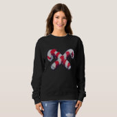 Christmas Candy Cane Sweatshirt (Vorne ganz)