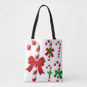 Christmas Candy Cane Tasche (Vorderseite)