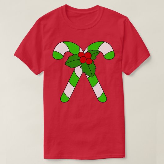Christmas Candy Cane TShirt (Design vorne)