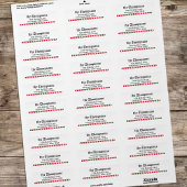 Christmas Candy Cane Whimsical Rücksendeadresse