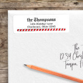 Christmas Candy Cane Whimsical Rücksendeadresse