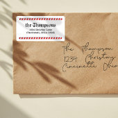 Christmas Candy Cane Whimsical Rücksendeadresse Adressaufkleber