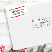 Christmas Candy Cane Whimsical Rücksendeadresse Adressaufkleber