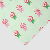 Christmas Candy Cane Wirbel Pattern Seidenpapier (Ausschnitt)