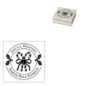 Christmas Candy Cane Wood Art Stamp Gummistempel (Stempel)