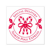 Christmas Candy Cane Wood Art Stamp Permastempel (Design)