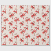 Christmas Candy Canes Geschenkpapier (Flach)