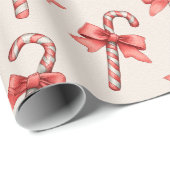 Christmas Candy Canes Geschenkpapier (Rolleneckpunkt)