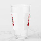 Christmas Candy Canes Glass Tumbler (Links)