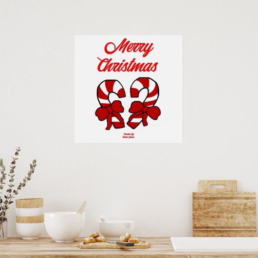 Christmas Candy Canes Poster (Küche)