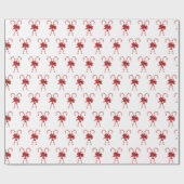Christmas Candy Canes Tied with Bows Geschenkpapier (Flach)