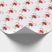 Christmas Candy Canes Tied with Bows Geschenkpapier (Ecke)