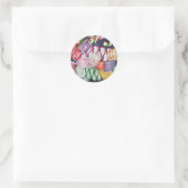 CHRISTMAS CANDY FRIEDLICH JOY RUNDER AUFKLEBER (Tasche)