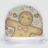 Christmas Candy Gingerbread Cookies Snow Globe Schneekugeln (Rückseite)