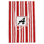 Christmas Candy Monogram Mittlere Geschenktüte (Vorderseite)