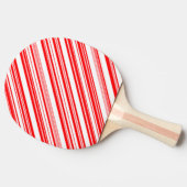 Christmas Candy Red White Stripes 4Carl Tischtennis Schläger (Seitenansicht)
