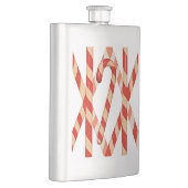 Christmas Candy Red White Vector Design Flachmann (Rechts)
