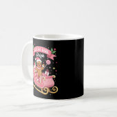 Christmas Candy Sleigh Girl Gingerbread Holiday Kaffeetasse (Vorderseite Links)