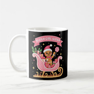 Christmas Candy Sleigh Girl Gingerbread Holiday Kaffeetasse