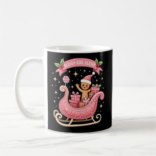 Christmas Candy Sleigh Girl Gingerbread Holiday Kaffeetasse