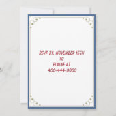 CHRISTMAS CANDY XMAS GALA PARTY EINLADUNG (Rückseite)