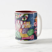 CHRISTMAS CANDY ZWEIFARBIGE TASSE (VorderseiteRechts)