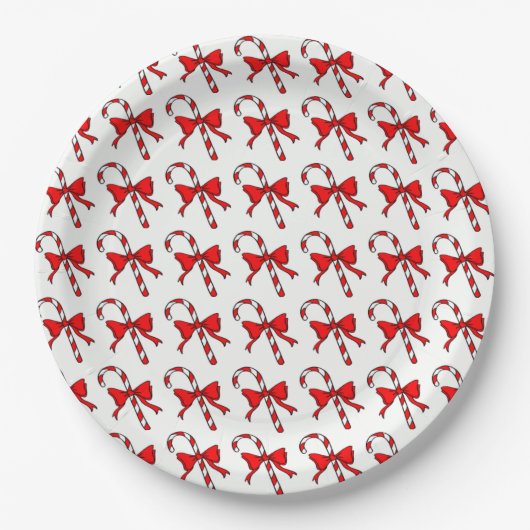 CHRISTMAS CANDYCANE PAPPTELLER (Vorderseite)