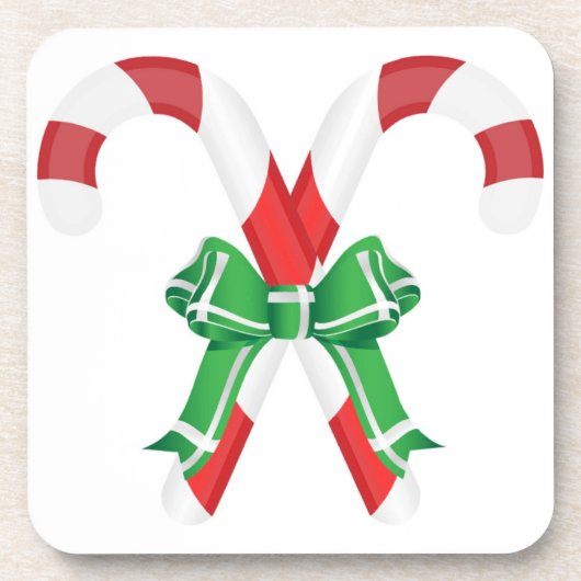 CHRISTMAS CANDYCANES GETRÄNKEUNTERSETZER (Vorderseite)