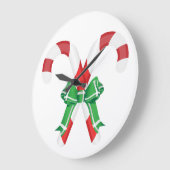 CHRISTMAS CANDYCANES GROßE WANDUHR (Winkel)