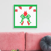 CHRISTMAS CANDYCANES LEINWANDDRUCK (Insitu (Wohnzimmer))