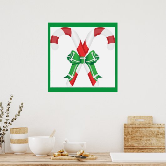 CHRISTMAS CANDYCANES POSTER (Küche)