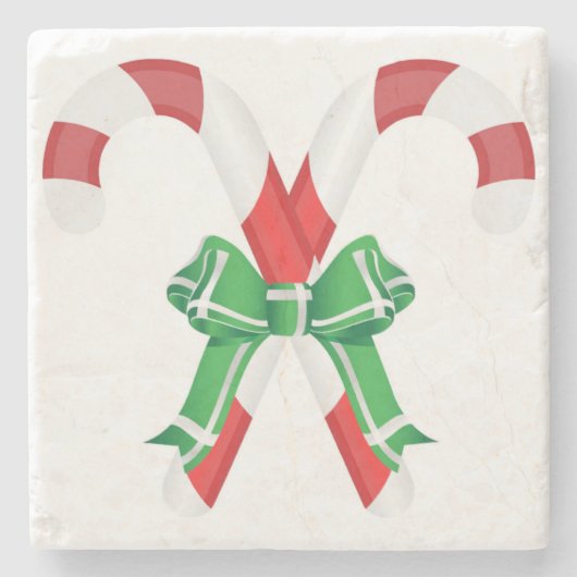 CHRISTMAS CANDYCANES STEINUNTERSETZER (Vorderseite)
