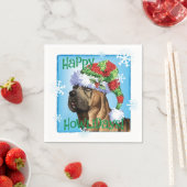 Christmas Cane Corso Serviette (Beispiel)
