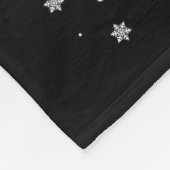 Christmas Capybara With Santa Hat Xmas Lights Tree Fleecedecke (Ecke)