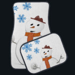 Christmas Car Mat Snowman Autofußmatte<br><div class="desc">Weihnachtswagenmatten,  Kinderwagen,  Snowman-Matten,  Santa Car Mats,  Elf-Autos, </div>