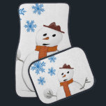 Christmas Car Mat Snowman Autofußmatte<br><div class="desc">Weihnachtswagenmatten,  Kinderwagen,  Snowman-Matten,  Santa Car Mats,  Elf-Autos, </div>