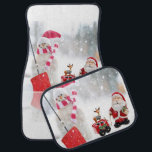 Christmas Car Mat Snowman Autofußmatte<br><div class="desc">Weihnachtswagenmatten,  Kinderwagen,  Snowman-Matten,  Santa Car Mats,  Elf-Autos, </div>