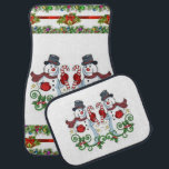 Christmas Car Mat Snowman Autofußmatte<br><div class="desc">Weihnachtswagenmatten,  Kinderwagen,  Snowman-Matten,  Santa Car Mats,  Elf-Autos, </div>