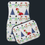 Christmas Car Mat Snowman Autofußmatte<br><div class="desc">Weihnachtswagenmatten,  Kinderwagen,  Snowman-Matten,  Santa Car Mats,  Elf-Autos, </div>