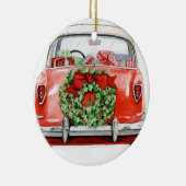 CHRISTMAS CAR TREE ORNAATION KERAMIKORNAMENT (Rechts)