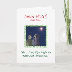 Christmas Card 2013 by Qshirts — "Smart Watch" Feiertagskarte