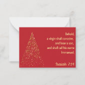 Christmas Card: Behold, a virgin shall conceive Mitteilungskarte (Vorderseite)