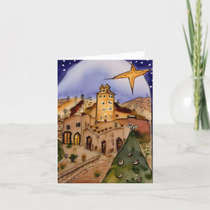 Christmas Card Best Wishes Bethlehem Feiertagskarte