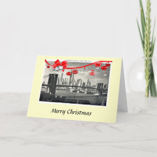 Christmas Card - Brooklyn Bridge, New York City Feiertagskarte