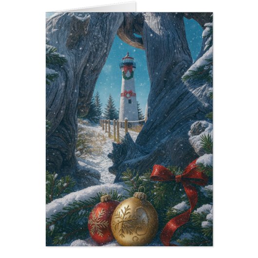 Christmas Card - Crisp Point Lighthouse (Vorne)