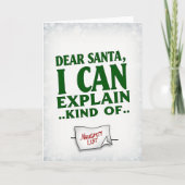 Christmas Card Dear Santa I Can Explain Kind Of Karte (Vorderseite)